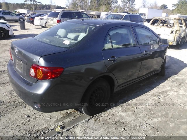 1NXBU40EX9Z076438 - 2009 TOYOTA COROLLA S/LE/XLE GRAY photo 4