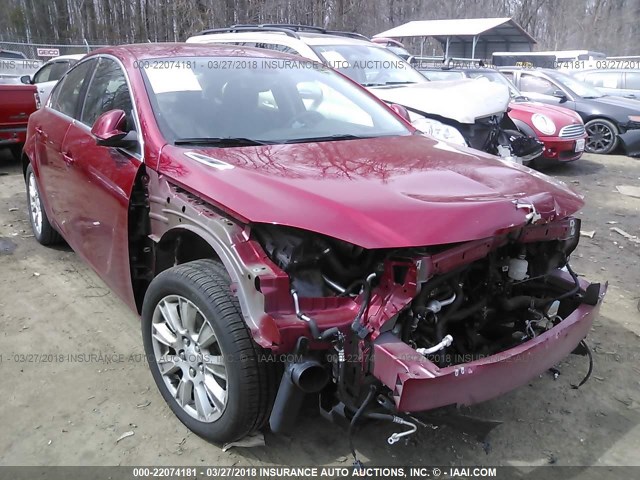 2G4GR5ER5D9133742 - 2013 BUICK REGAL RED photo 6