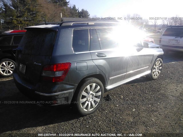 WDCGG8HBXAF498795 - 2010 MERCEDES-BENZ GLK 350 4MATIC GRAY photo 4