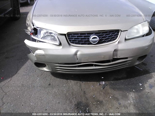 3N1CB51D93L699788 - 2003 NISSAN SENTRA XE/GXE TAN photo 6