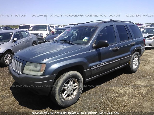 1J4GX48S34C324579 - 2004 JEEP GRAND CHEROKEE LAREDO/COLUMBIA/FREEDOM BLUE photo 2