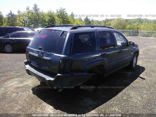 1J4GX48S34C324579 - 2004 JEEP GRAND CHEROKEE LAREDO/COLUMBIA/FREEDOM 蓝色 照片 4