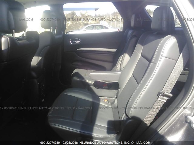 1C4RDJDG1HC666870 - 2017 DODGE DURANGO GT GRAY photo 8