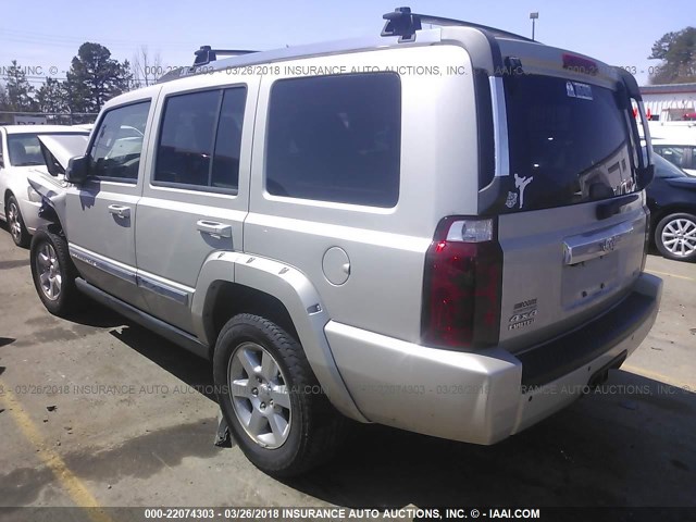 1J8HG582X8C225255 - 2008 JEEP COMMANDER LIMITED SILVER photo 3