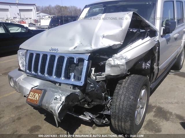 1J8HG582X8C225255 - 2008 JEEP COMMANDER LIMITED SILVER photo 6