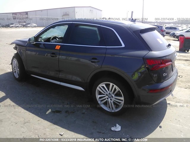 WA1BNAFY2J2020084 - 2018 AUDI Q5 PREMIUM PLUS GRAY photo 3