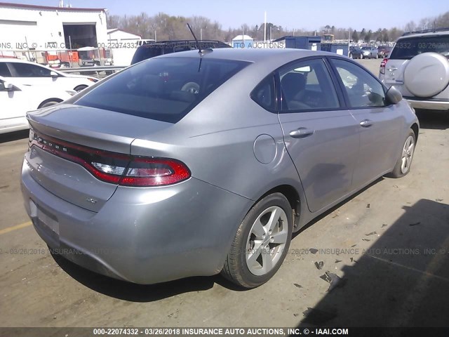 1C3CDFBB4FD212201 - 2015 DODGE DART SXT SILVER photo 4