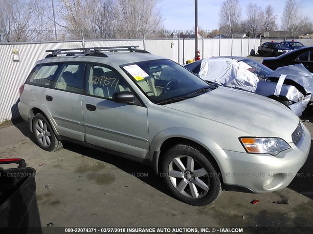 4S4BP61CX67354698 - 2006 SUBARU LEGACY OUTBACK 2.5I BEIGE photo 6