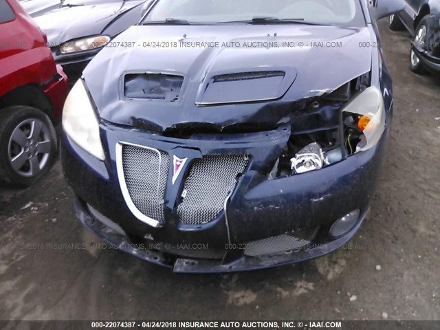 1G2ZM177584242599 - 2008 PONTIAC G6 GXP BLUE photo 6