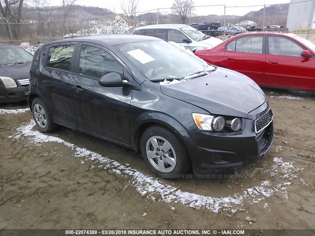 1G1JA6SH5G4124929 - 2016 CHEVROLET SONIC LS GRAY photo 1