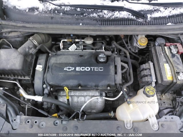 1G1JA6SH5G4124929 - 2016 CHEVROLET SONIC LS 灰色 照片 10