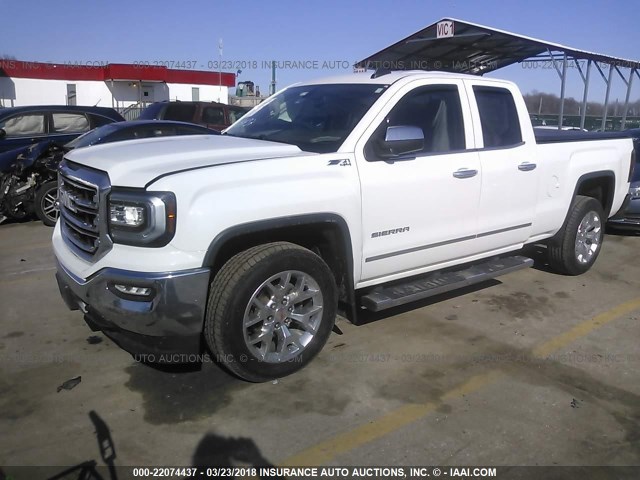 1GTV2NECXGZ130924 - 2016 GMC SIERRA K1500 SLT WHITE photo 2