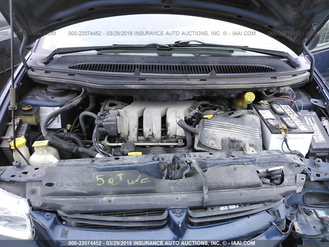 2B4GP24G1YR842048 - 2000 DODGE GRAND CARAVAN  Dark Blue photo 10