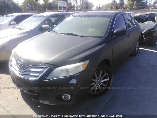 4T4BF3EK9BR118970 - 2011 TOYOTA CAMRY SE/LE/XLE BLACK photo 2