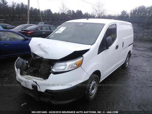 3N63M0YN5FK713184 - 2015 CHEVROLET CITY EXPRESS LS WHITE photo 2