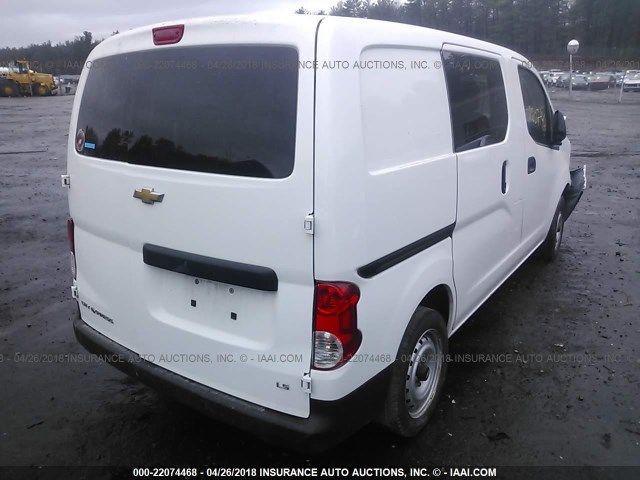 3N63M0YN5FK713184 - 2015 CHEVROLET CITY EXPRESS LS WHITE photo 4