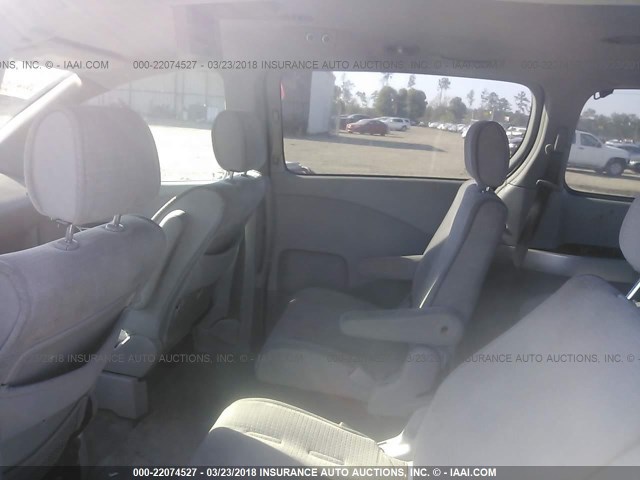 5N1BV28U56N104259 - 2006 NISSAN QUEST S/SE/SL GRAY photo 8