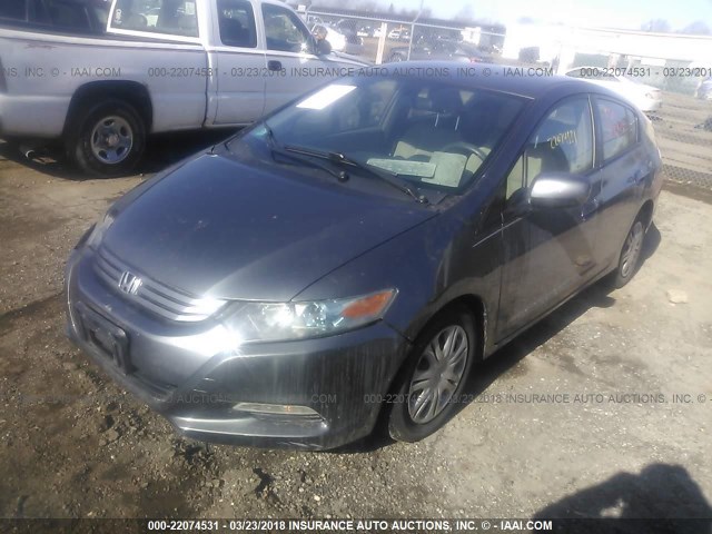 JHMZE2H57AS010517 - 2010 HONDA INSIGHT LX GRAY photo 2