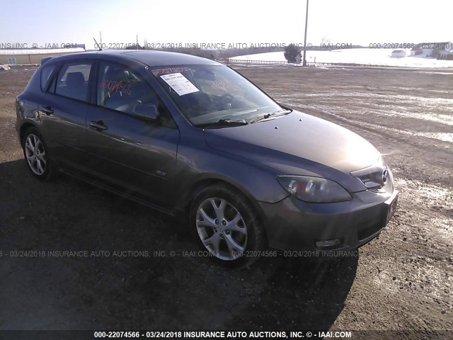 JM1BK344281156130 - 2008 MAZDA 3 HATCHBACK GRAY photo 1