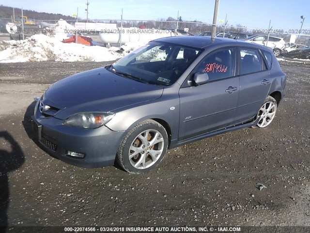 JM1BK344281156130 - 2008 MAZDA 3 HATCHBACK GRAY photo 2