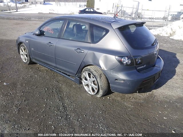 JM1BK344281156130 - 2008 MAZDA 3 HATCHBACK GRAY photo 3