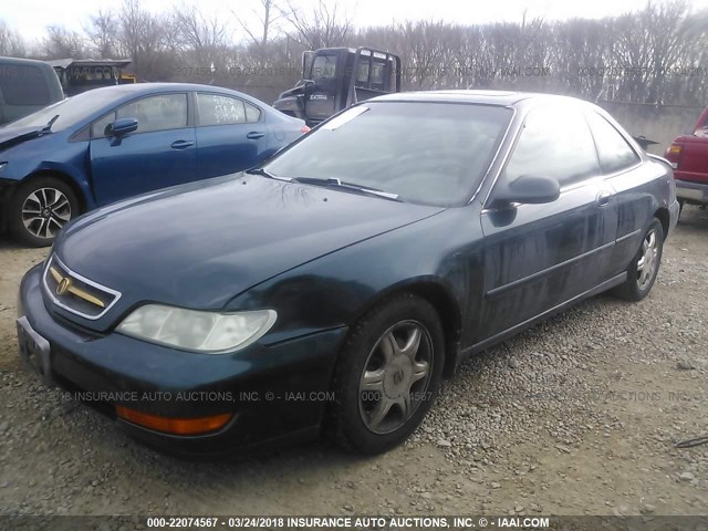 19UYA2240VL003757 - 1997 ACURA 3.0CL GREEN photo 2