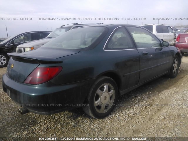 19UYA2240VL003757 - 1997 ACURA 3.0CL GREEN photo 4