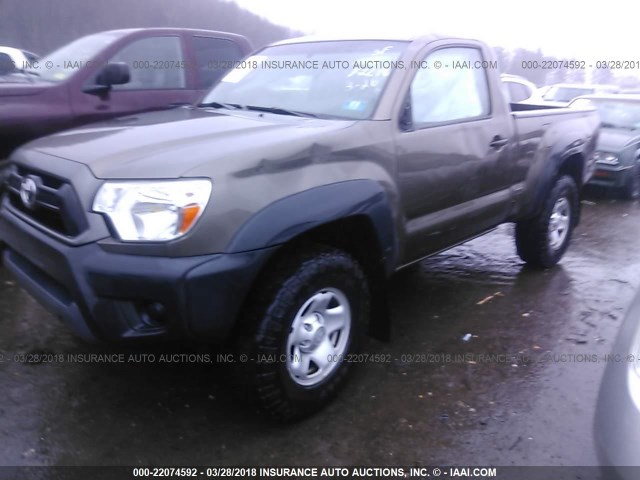 5TFPX4EN7CX007268 - 2012 TOYOTA TACOMA BROWN photo 2