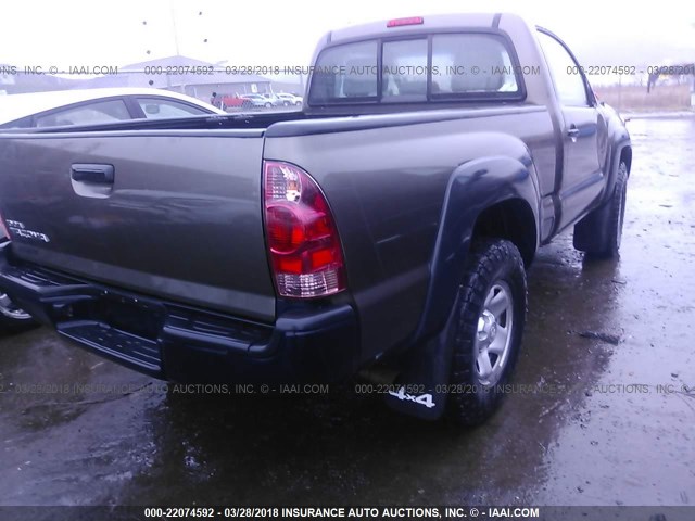 5TFPX4EN7CX007268 - 2012 TOYOTA TACOMA BROWN photo 4