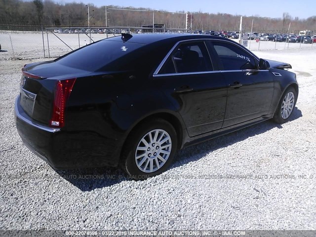 1G6DE5EY0B0161985 - 2011 CADILLAC CTS LUXURY COLLECTION BLACK photo 4