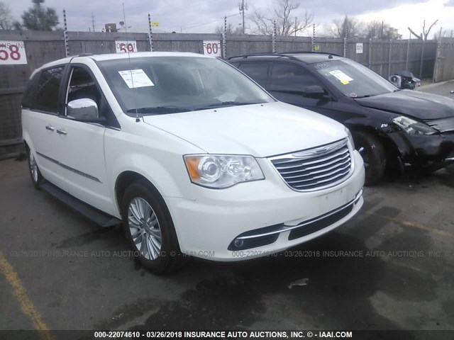 2C4RC1GGXDR677754 - 2013 CHRYSLER TOWN & COUNTRY LIMITED WHITE photo 1