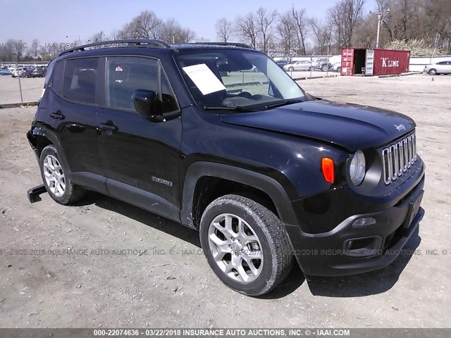 ZACCJBBT9GPD79677 - 2016 JEEP RENEGADE LATITUDE BLACK photo 1