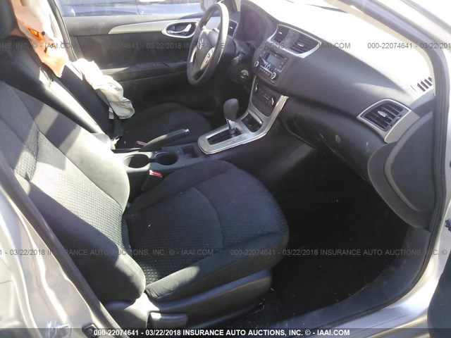 3N1AB7AP7FY364372 - 2015 NISSAN SENTRA S/SV/SR/SL SILVER photo 5