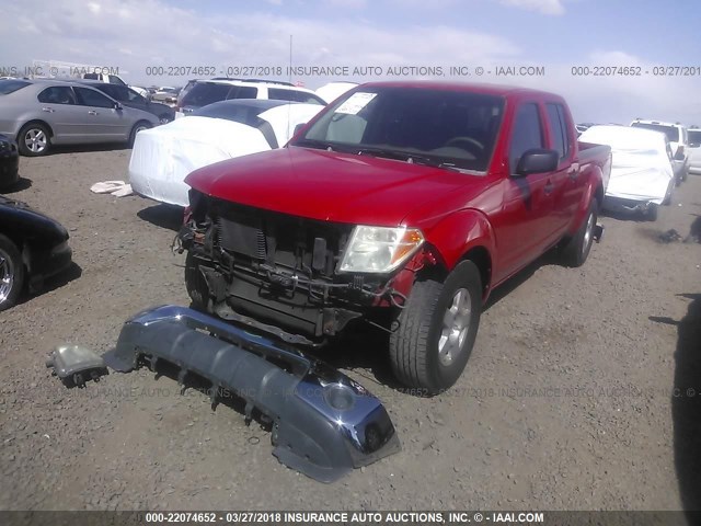 1N6AD09U07C406459 - 2007 NISSAN FRONTIER CREW CAB LE/SE/OFF ROAD RED photo 2