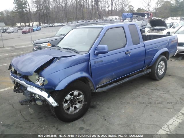 1N6ED26Y9XC306462 - 1999 NISSAN FRONTIER KING CAB XE/KING CAB SE BLUE photo 2