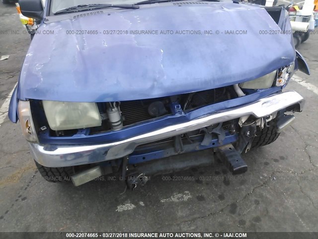 1N6ED26Y9XC306462 - 1999 NISSAN FRONTIER KING CAB XE/KING CAB SE BLUE photo 6