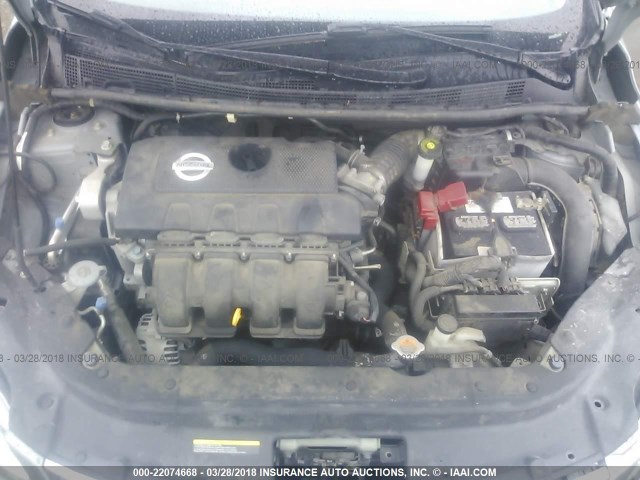 3N1AB7AP0DL626856 - 2013 NISSAN SENTRA S/SV/SR/SL GRAY photo 10