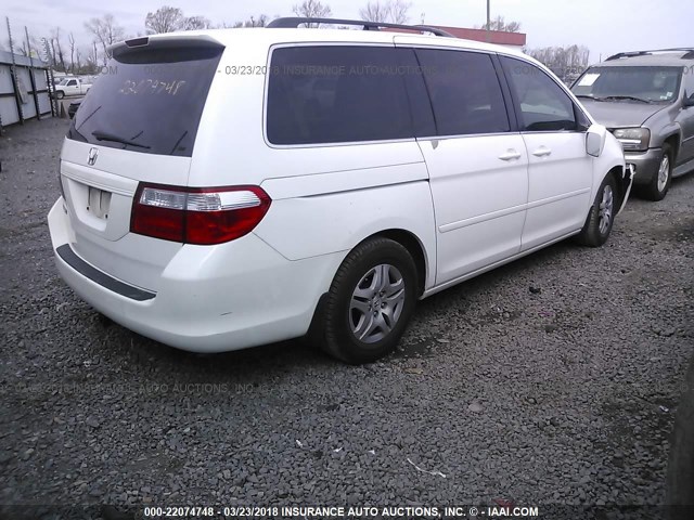 5FNRL38607B447173 - 2007 HONDA ODYSSEY EXL თეთრი ფოტო 4