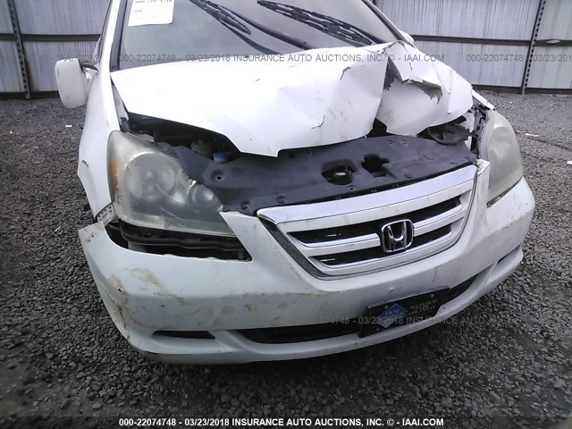 5FNRL38607B447173 - 2007 HONDA ODYSSEY EXL თეთრი ფოტო 6