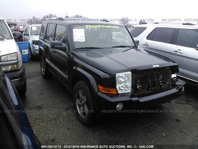 1J8HG48K36C273283 - 2006 JEEP COMMANDER BLACK photo 1
