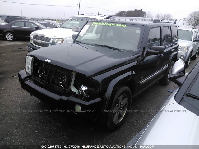 1J8HG48K36C273283 - 2006 JEEP COMMANDER BLACK photo 2