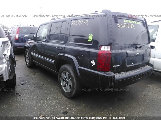 1J8HG48K36C273283 - 2006 JEEP COMMANDER BLACK photo 3