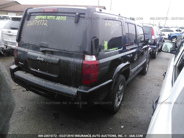 1J8HG48K36C273283 - 2006 JEEP COMMANDER BLACK photo 4
