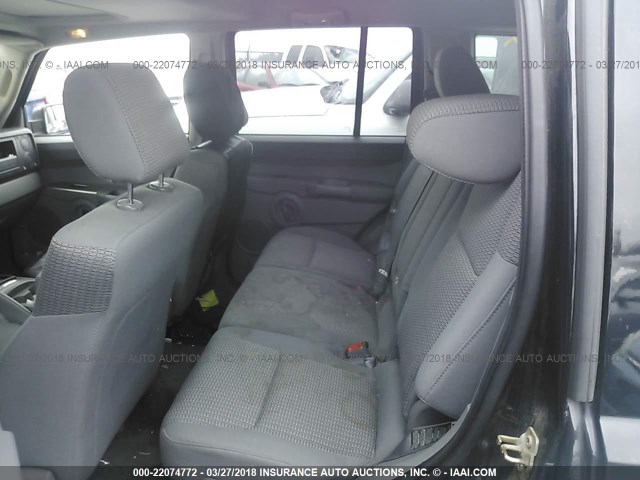 1J8HG48K36C273283 - 2006 JEEP COMMANDER BLACK photo 8