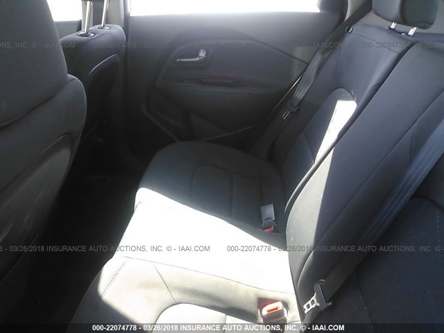 KNADN5A35D6156110 - 2013 KIA RIO EX/SX SILVER photo 8