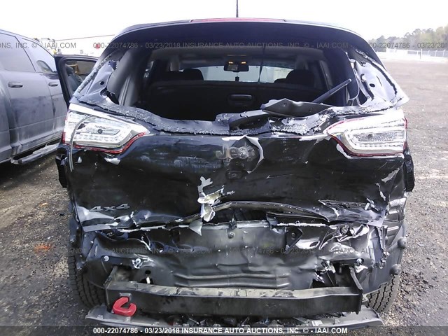 1C4PJMBB4HW647740 - 2017 JEEP CHEROKEE TRAILHAWK BLACK photo 6