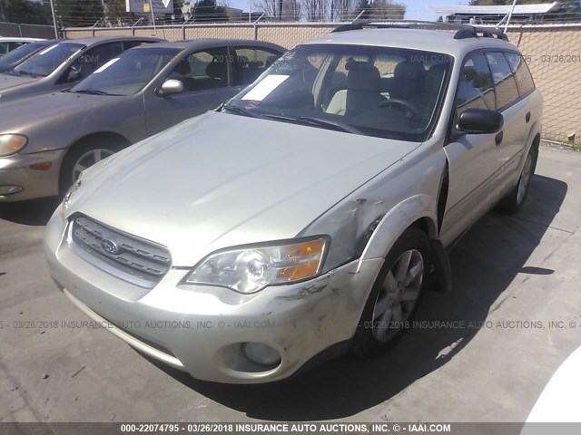 4S4BP61C667324744 - 2006 SUBARU LEGACY OUTBACK 2.5I GOLD photo 2