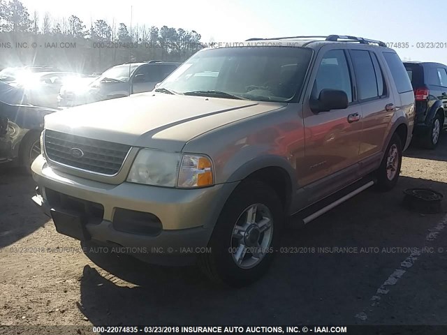 1FMZU63E52UA42385 - 2002 FORD EXPLORER XLT GOLD photo 2