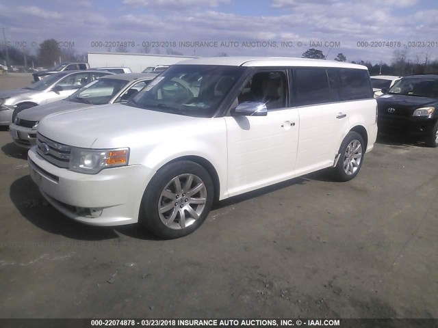 2FMEK63C29BB08250 - 2009 FORD FLEX LIMITED WHITE photo 2