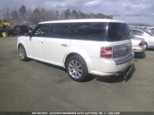 2FMEK63C29BB08250 - 2009 FORD FLEX LIMITED WHITE photo 3